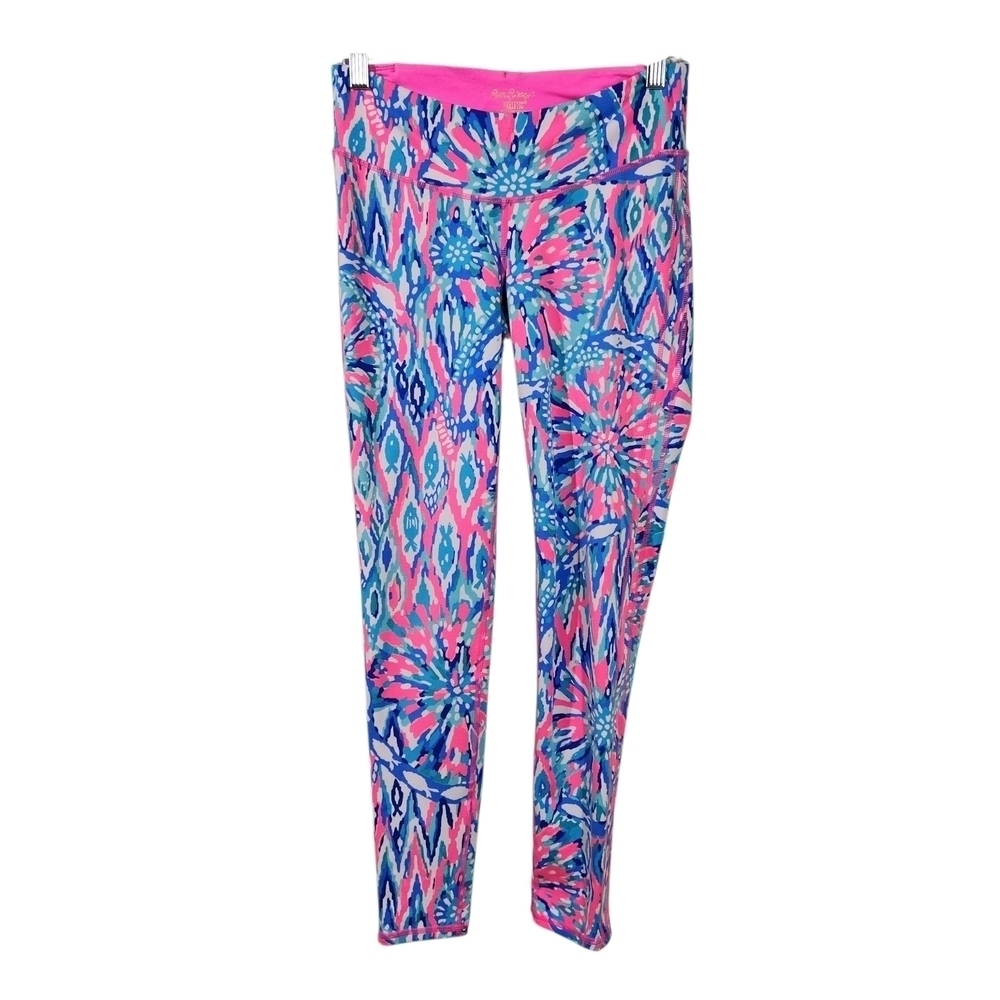 Lilly Pulitzer Pink and Blue Patterned Leggings